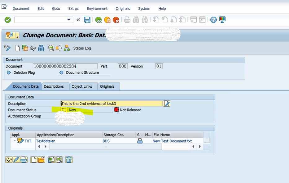 SAP CV02N 审批一个文档