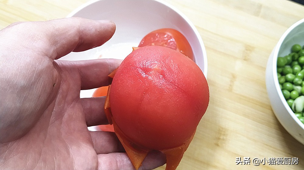 图片[7]-【西红柿豌豆炒鸡蛋】做法步骤图 营养好吃 一家人一大盘不够-起舞食谱网