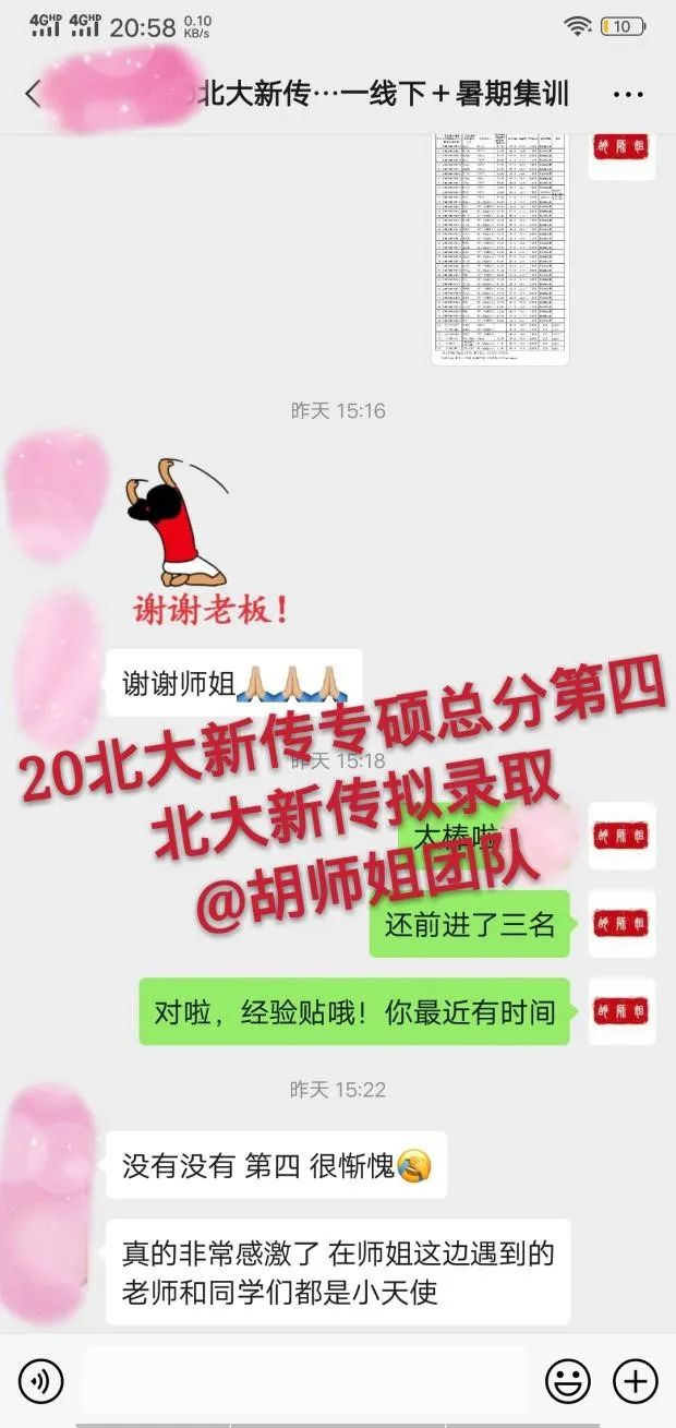 包揽北大本部6个状元！胡师姐20北大班录取喜报
