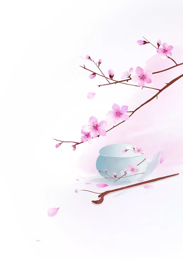 古风美物插画 | 裁为合欢扇，团团似明月