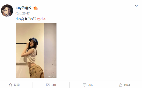 相愛相殺！ 許曦文曬S身材與媽媽比美，小S回嗆：只有下半身拽什麼