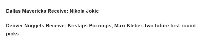 美媒建議獨行俠和金塊交易，東契奇聯手Jokic，這組合能成詹姆斯奪冠勁敵！-黑特籃球-NBA新聞影音圖片分享社區