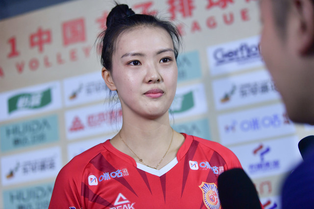江苏女排队员球技好长的靓是中国女排的形象代言人