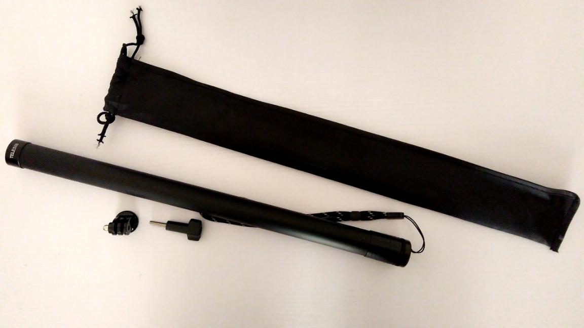 泰迅TELESIN 碳钎维3米自拍杆，拥有无人机的自拍视角