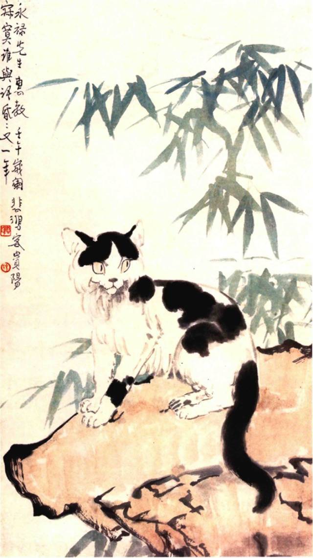 徐悲鸿以擅长画马闻名于世，看看他画的猫如何？