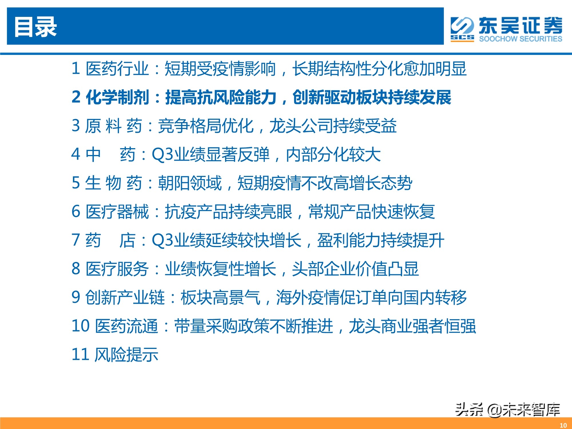 医药行业三季报专题分析：器械、CXO、药店增长强劲