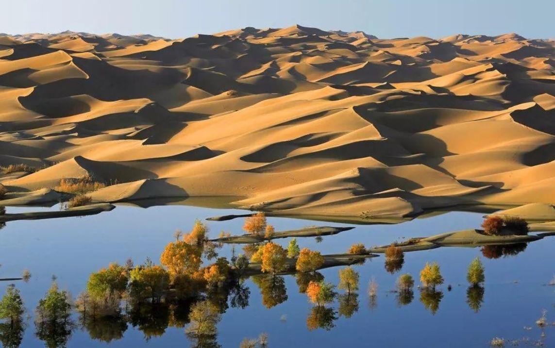 The ocean is found in the Taklimakan Desert, and the amount of water is ...