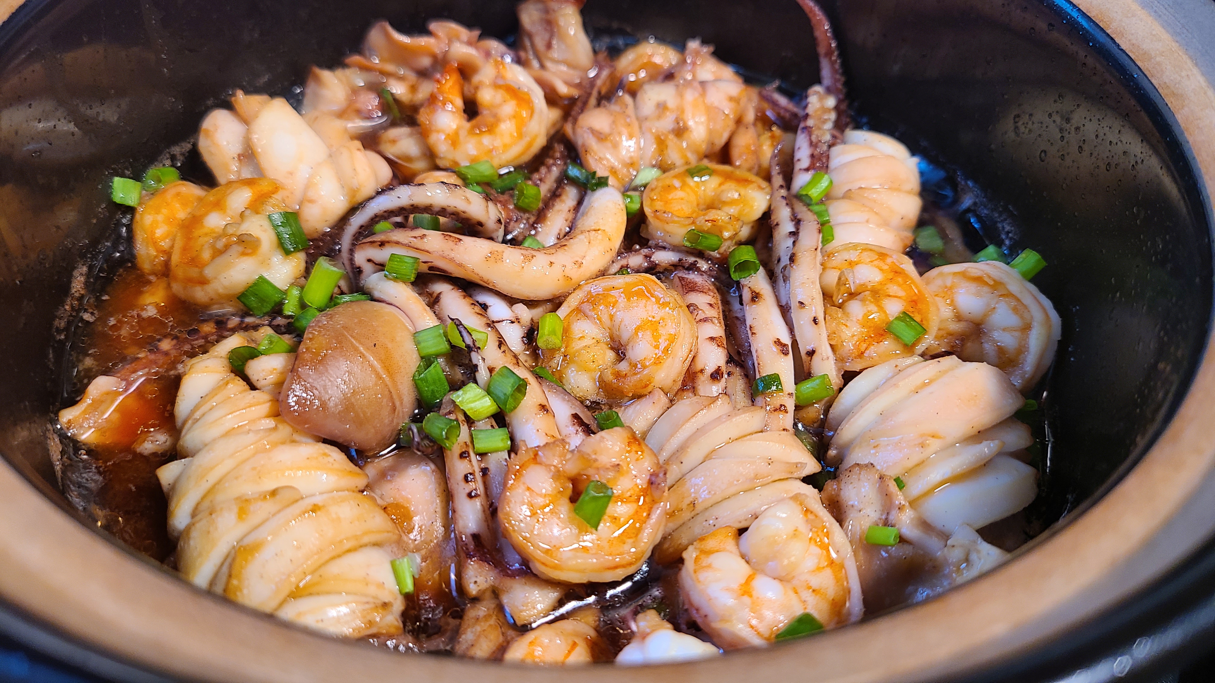 魷魚蝦煲這樣做太香了，很好吃的家常菜，味道鮮美又簡單