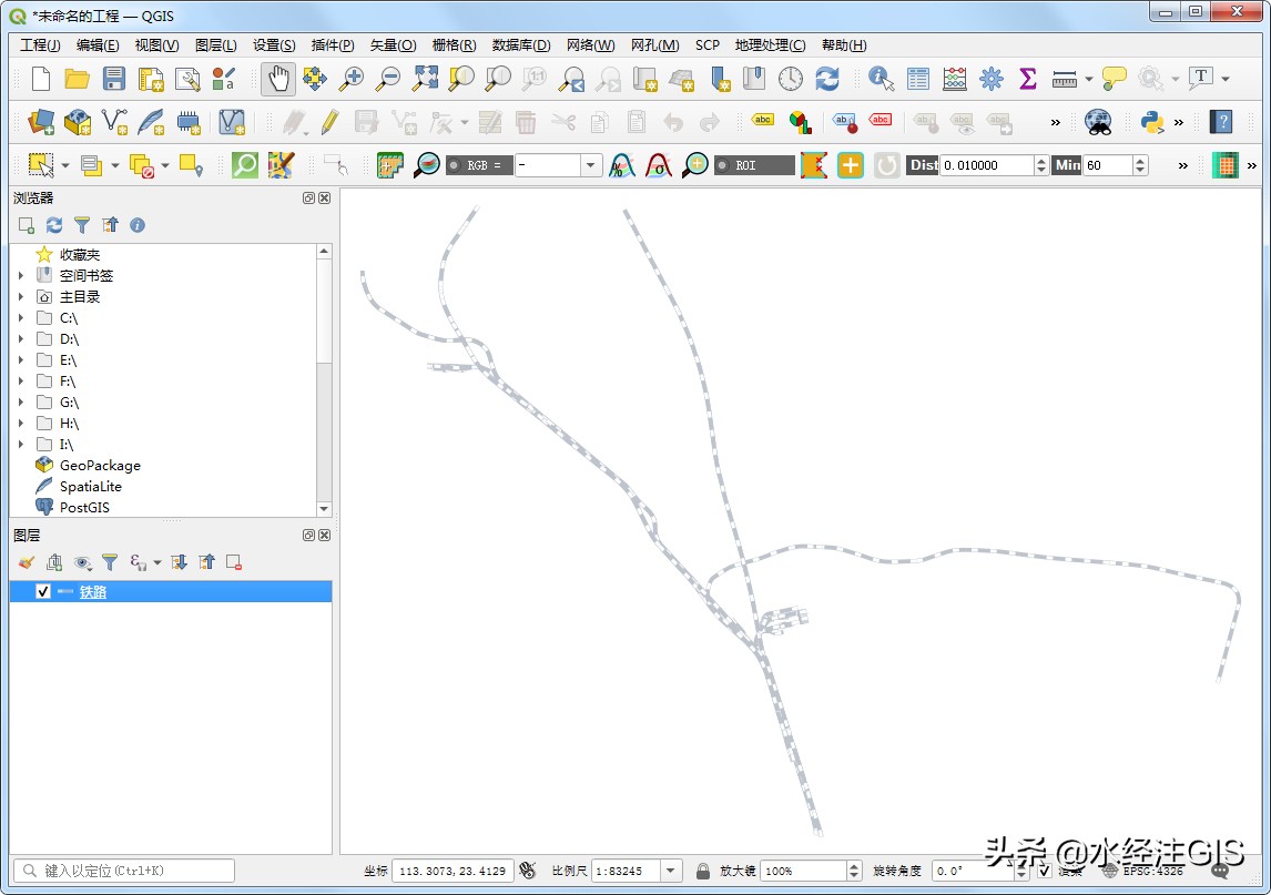 ������QGIS�������ߵ���·���ͷ��ŵķ���
