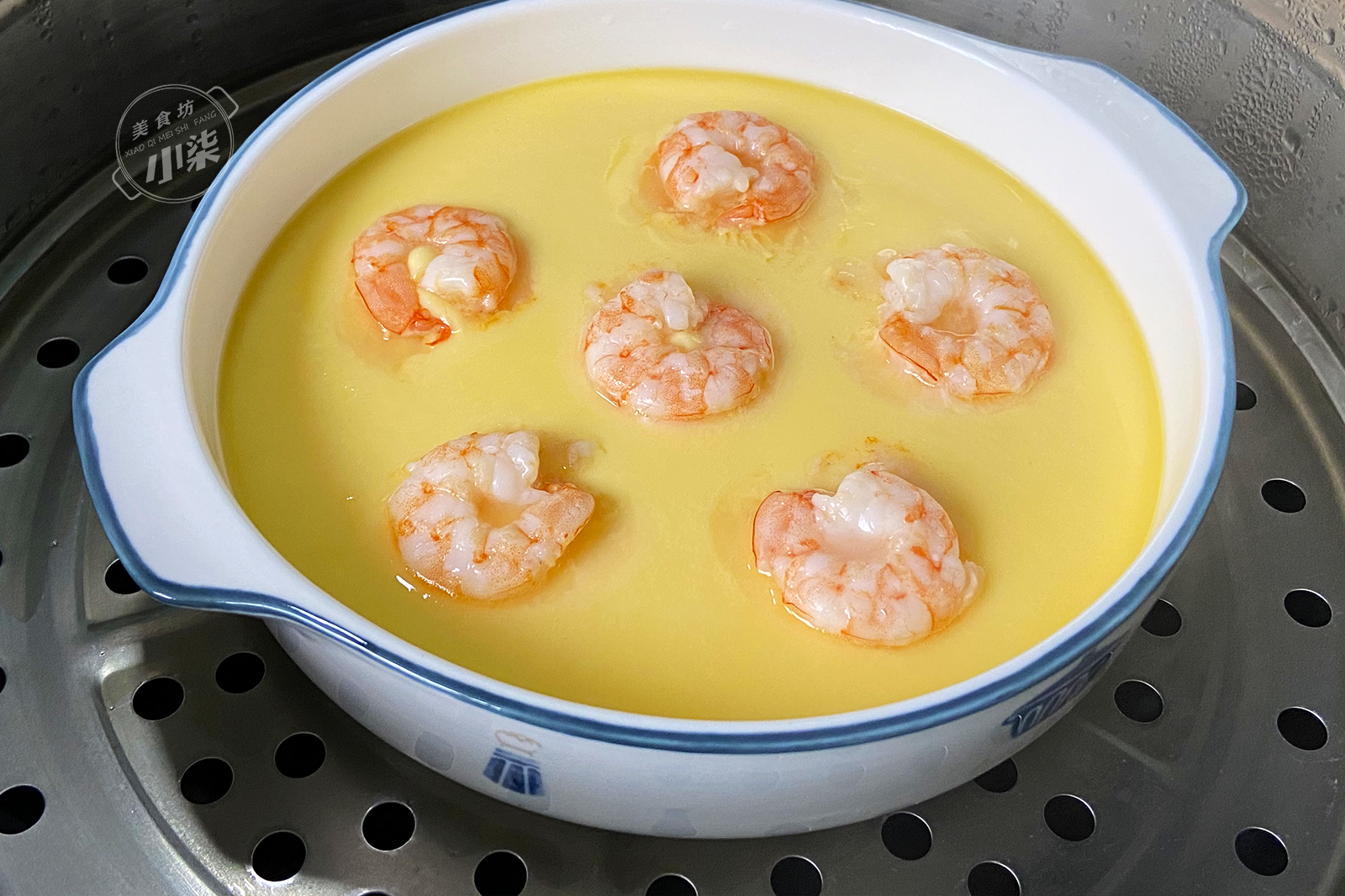 蝦仁蒸蛋看似簡單，原來也有訣竅，教你一招，蒸出來水嫩像豆腐