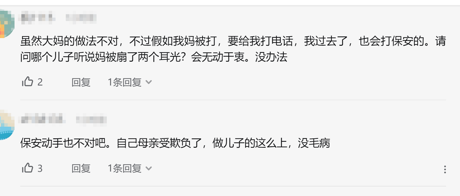 四川一大妈与保安互扇耳光，叫来4个儿子围殴保安被刑拘，网友：坑儿子