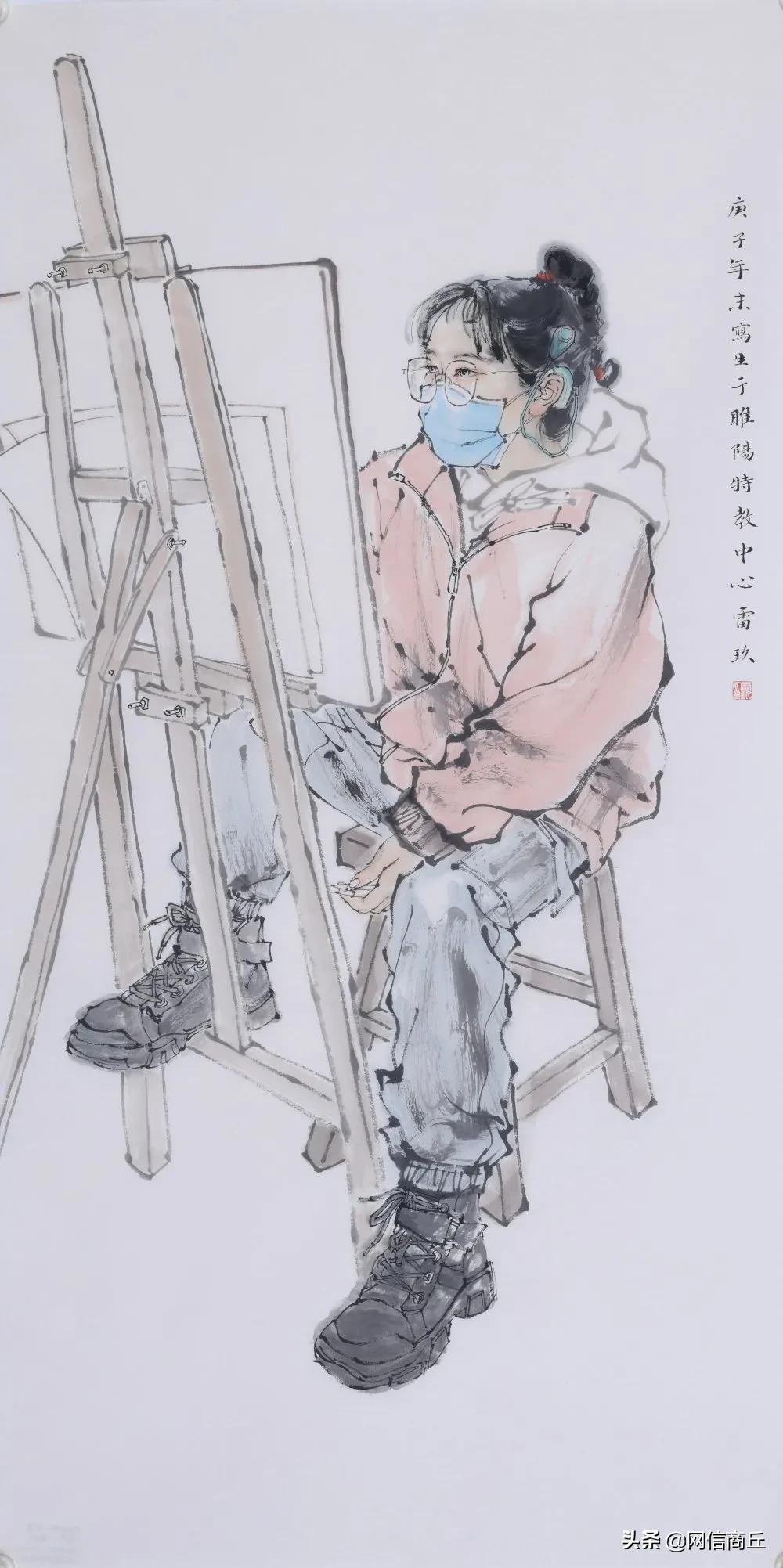 商丘市迎新春书画作品展在行政中心展出