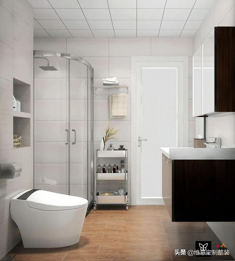 The 4m2 bathroom is so perfect, just copy it for the small apartment ...