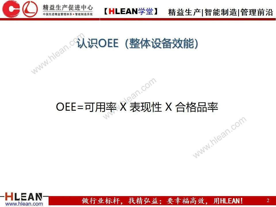 「精益学堂」OEE基础知识