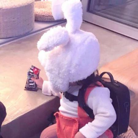 情侣头像呆萌两张配对小孩