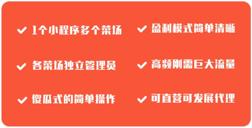 蓝果网络——菜场商超在线交易营销平台小程序