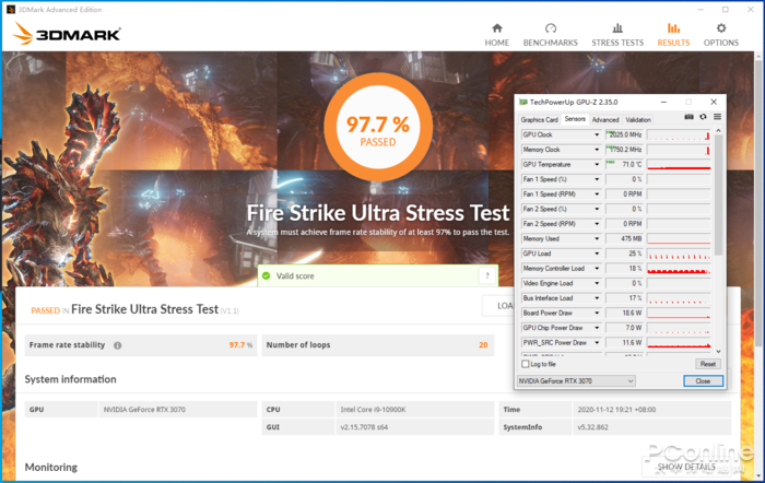 映众RTX 3070冰龙超级版评测：当30系中端也用上4风扇