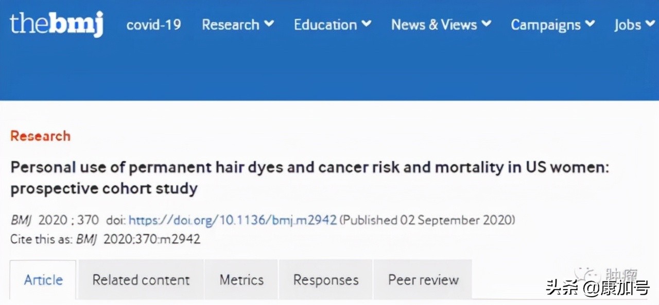 A 36year study at Harvard University tells you Does dyeing your hair