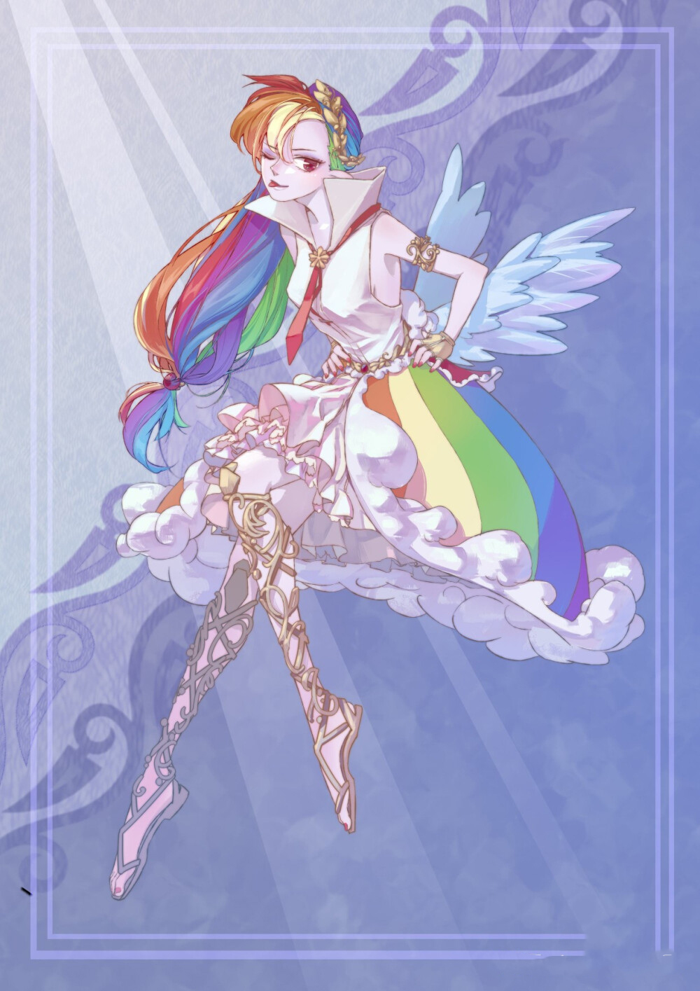 小馬寶莉擬人作品又出新作，珍奇像出嫁公主，碧琪的美腿比人還高 - 頭條匯