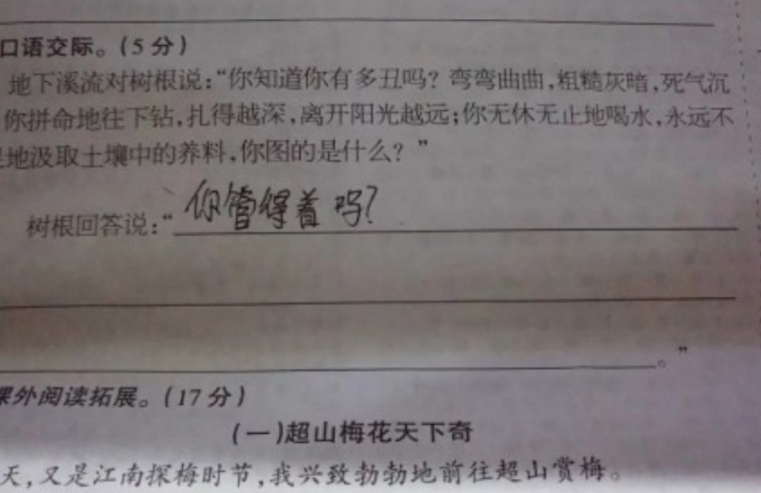 临近开学，连夜加班赶出来的暑假作业火了，这潦草的字迹是你吗