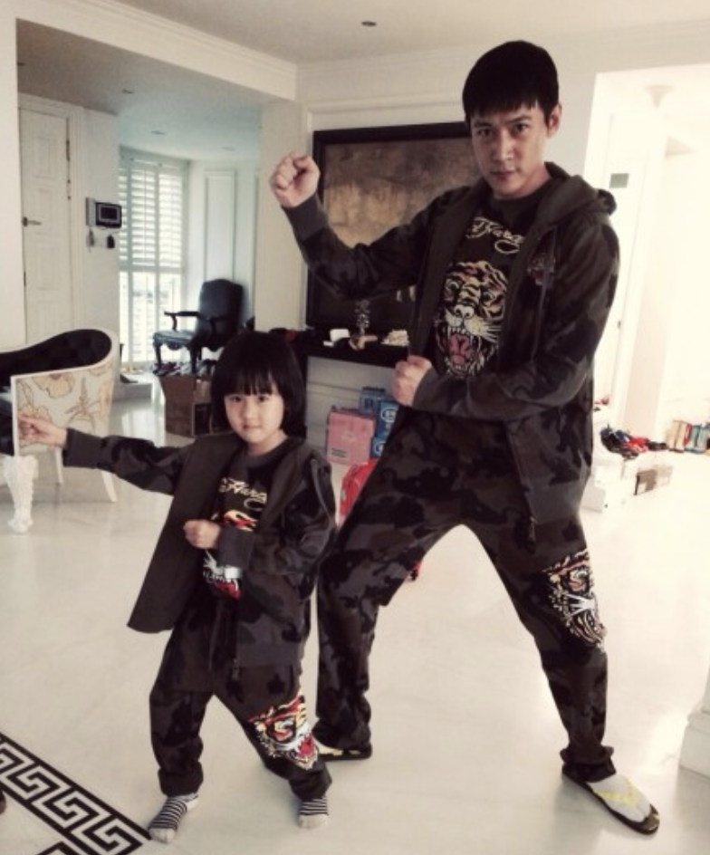 陸毅為12歲女兒慶生，貝兒蛋糕前許願，恬靜美好高顏值堪比校花