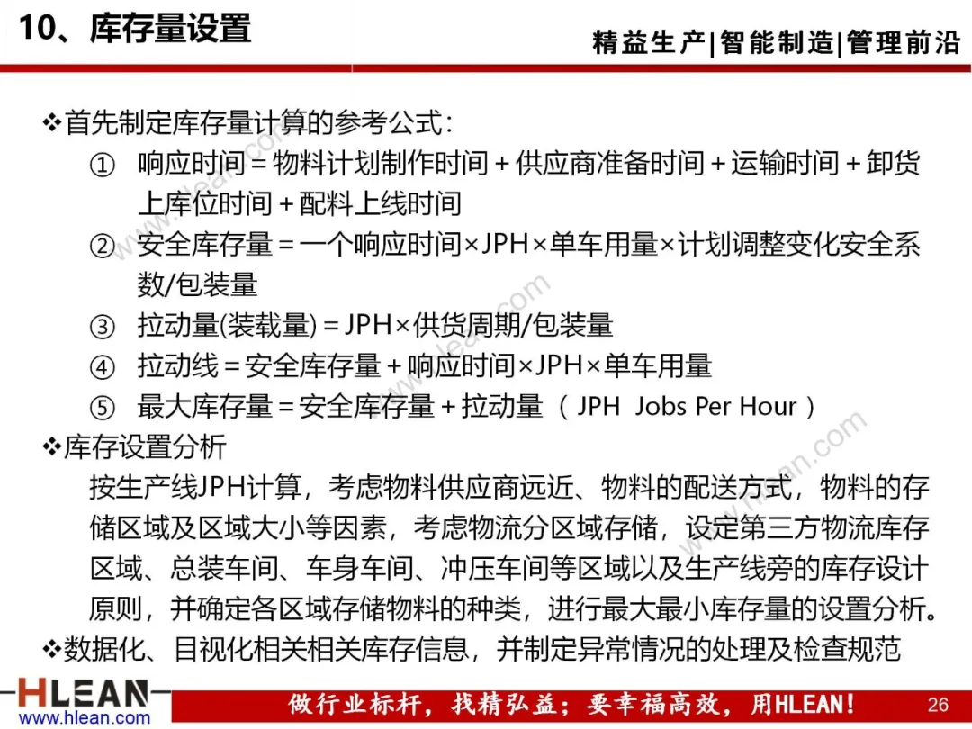 「精益学堂」汽车制造企业物流规划内容和方法