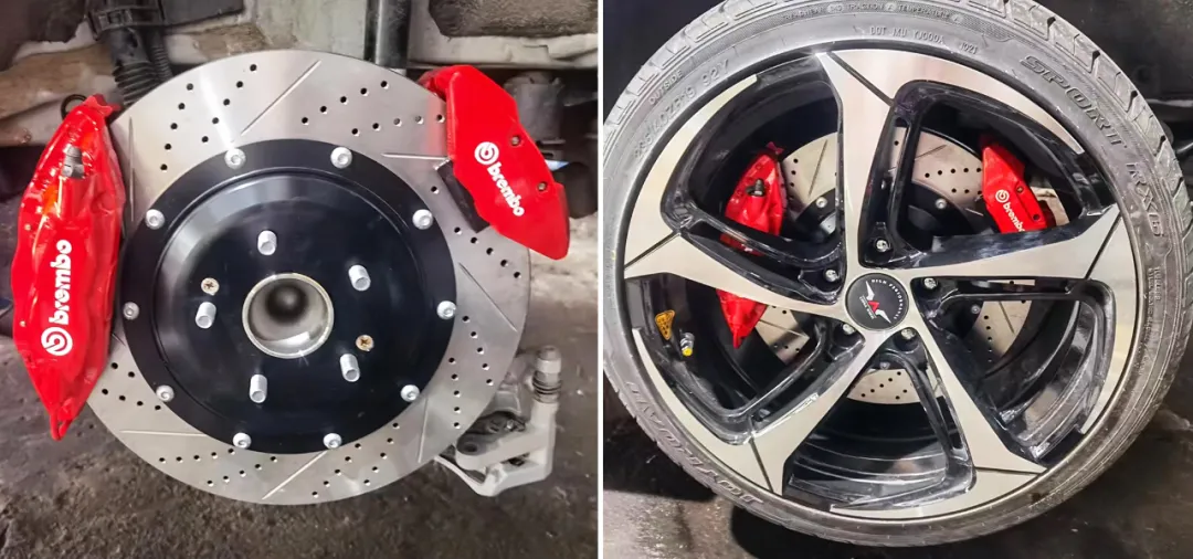 18 Honda Accord upgrade Brembo V6 front six rear four double calipers
