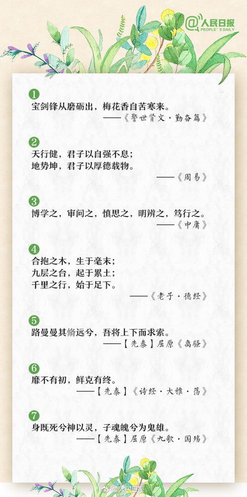 60句热血励志古诗词，背下来能当语文写作素材，激励孩子奋发向上-第1张图片-非凡网