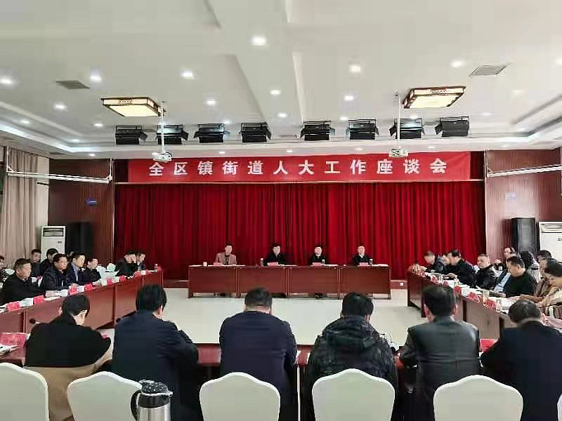 汉滨区人大召开镇街道人大工作座谈会