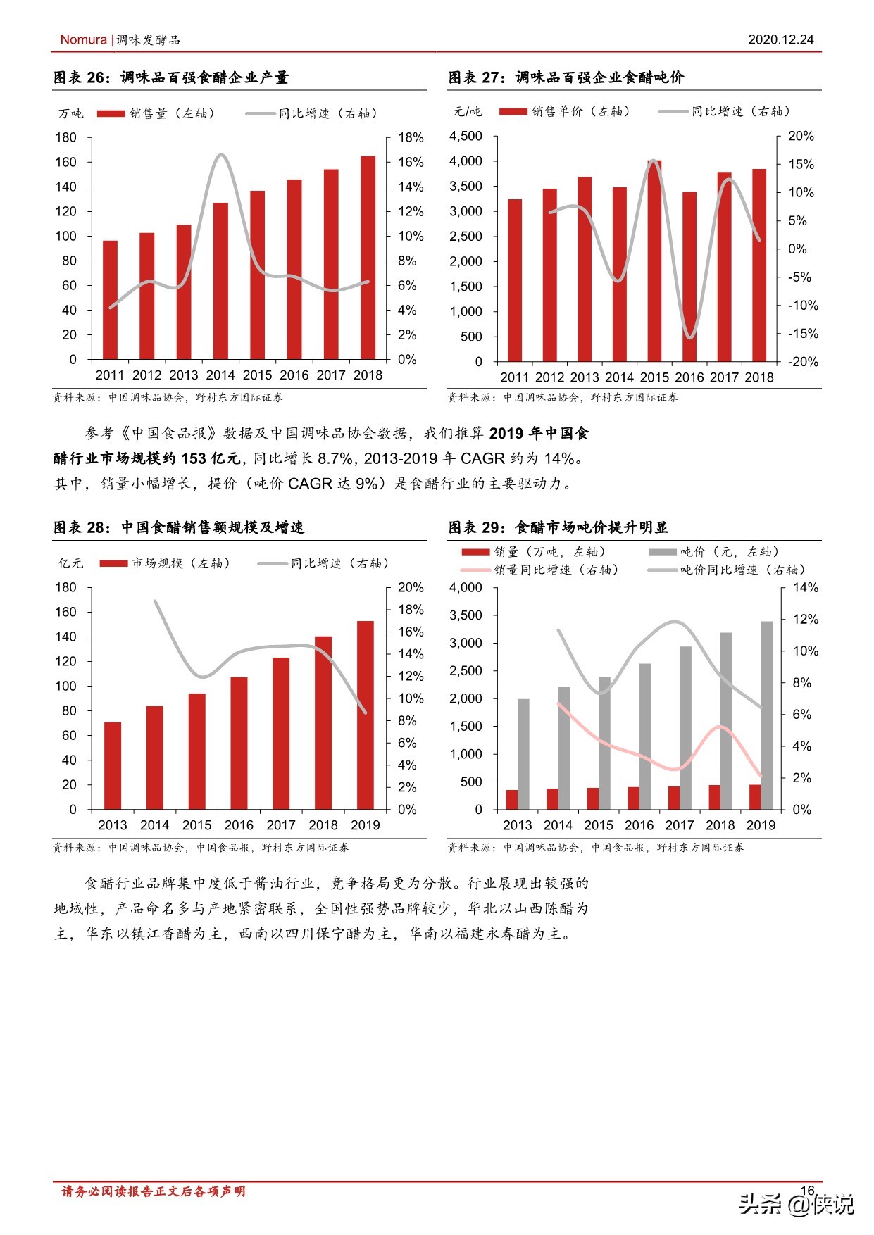 148页调味品行业首次覆盖报告