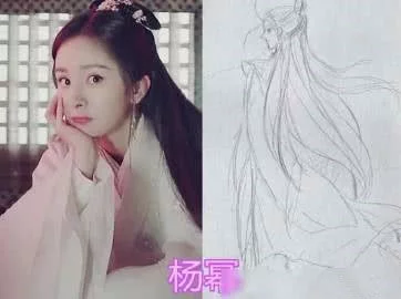 杨紫,Baby,杨幂画画,看到她的作品:一位被演