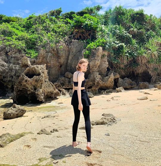 Rike Chloe, a GermanKorean mixed model, born in 1998, she is only 23