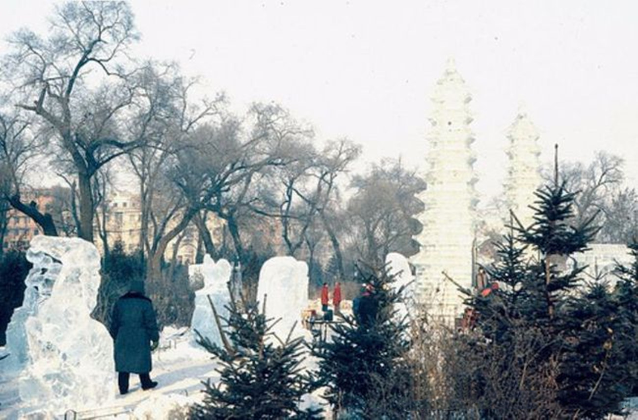 老照片：80年代的哈尔滨，充满了俄式风情的北国冰城