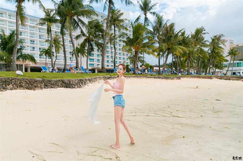 孙允珠·热带水蜜桃恋爱海沫系带泳衣