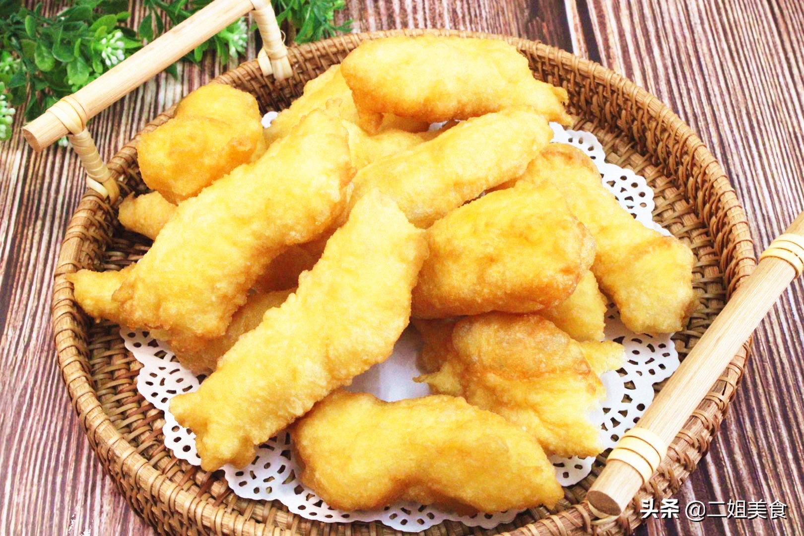 十分钟搞定的泡泡饼，比油条香，晚上发面早上做，孩子特喜欢