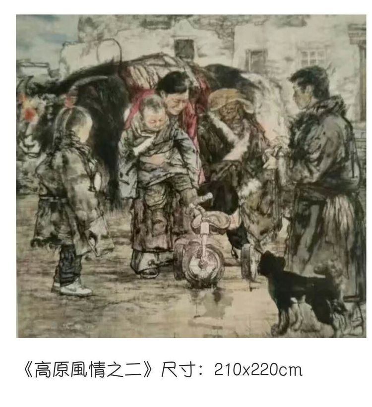 知名画家严永明作品赏析