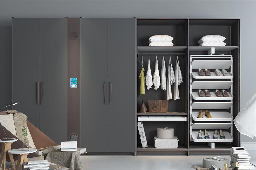 How about a smart wardrobe?Compared with ordinary wardrobes, the ...