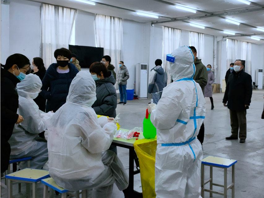 石家庄金石中学全校进行核酸检测