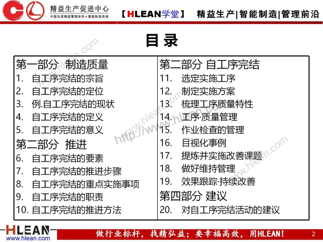 「精益学堂」自工序完结培训讲义