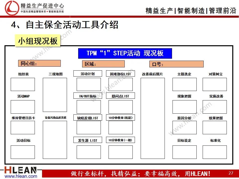 班组长精益生产培训——设备管理（TPM）