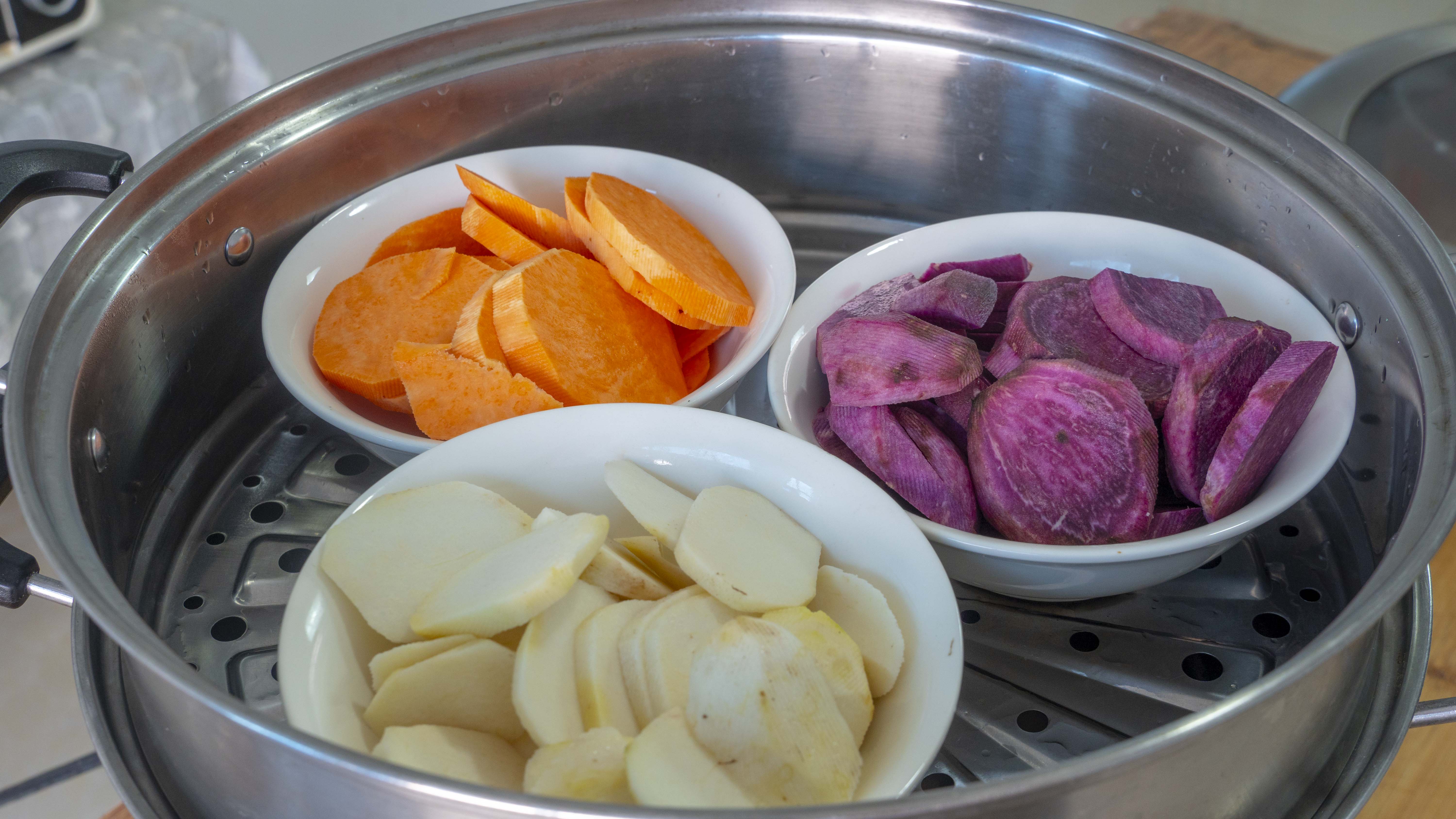 自製三色薯片，不用土豆，南方特色做法，又酥又脆，比買的好吃