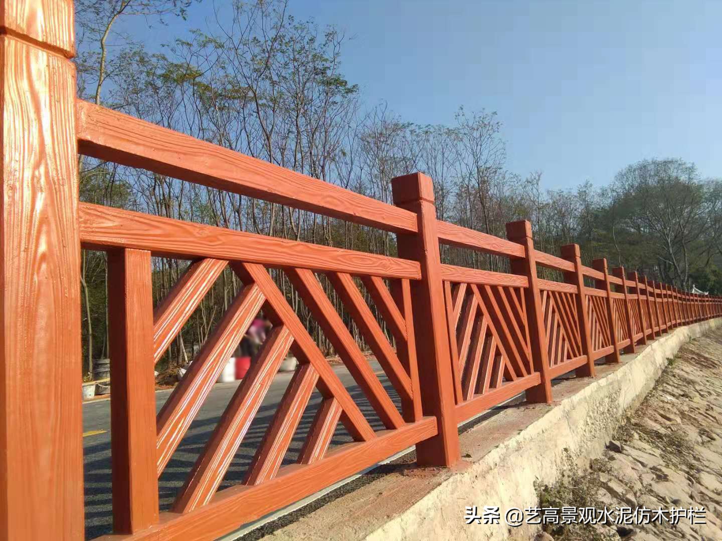 Hiking Railing How to choose the imitation wood railing on the hiking trail of Ganzhou ...