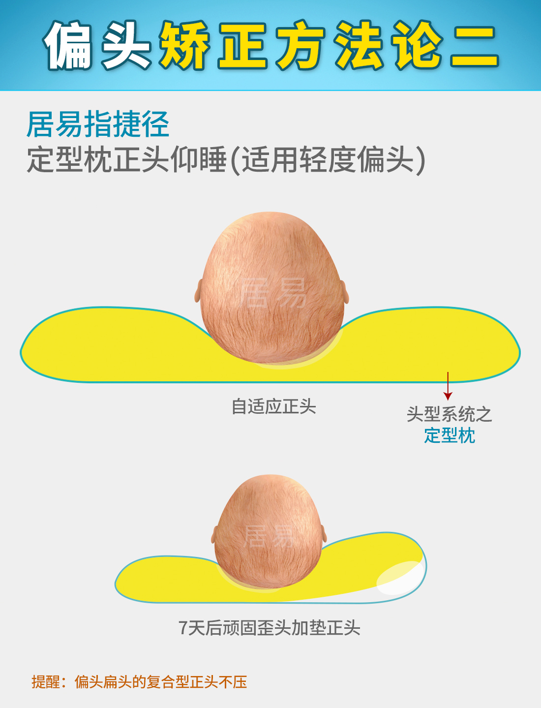 The secret of baby's head shape (8) Shortcut to correct head deviation
