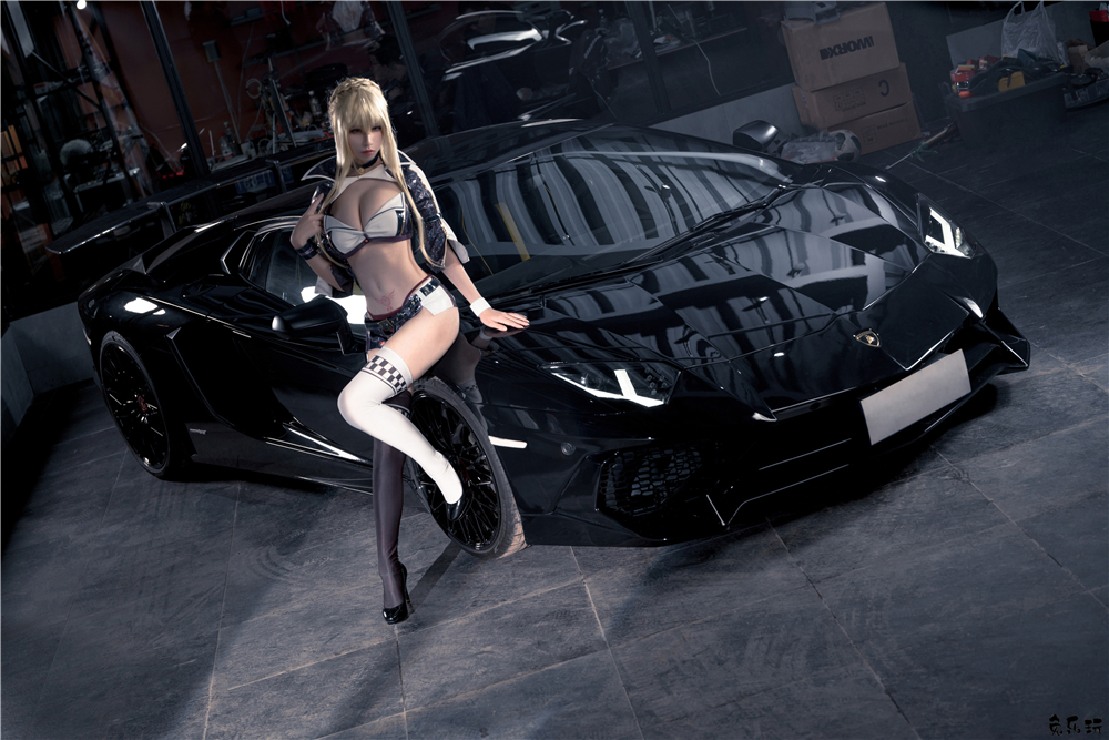 【cosplay】爱老师_PhD作品合集精选丨玛修-黑枪呆-同人赛车