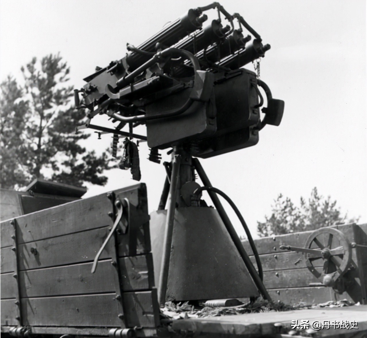 The roar of 4 watercooled machine guns, the Soviet ZPU M4 anti