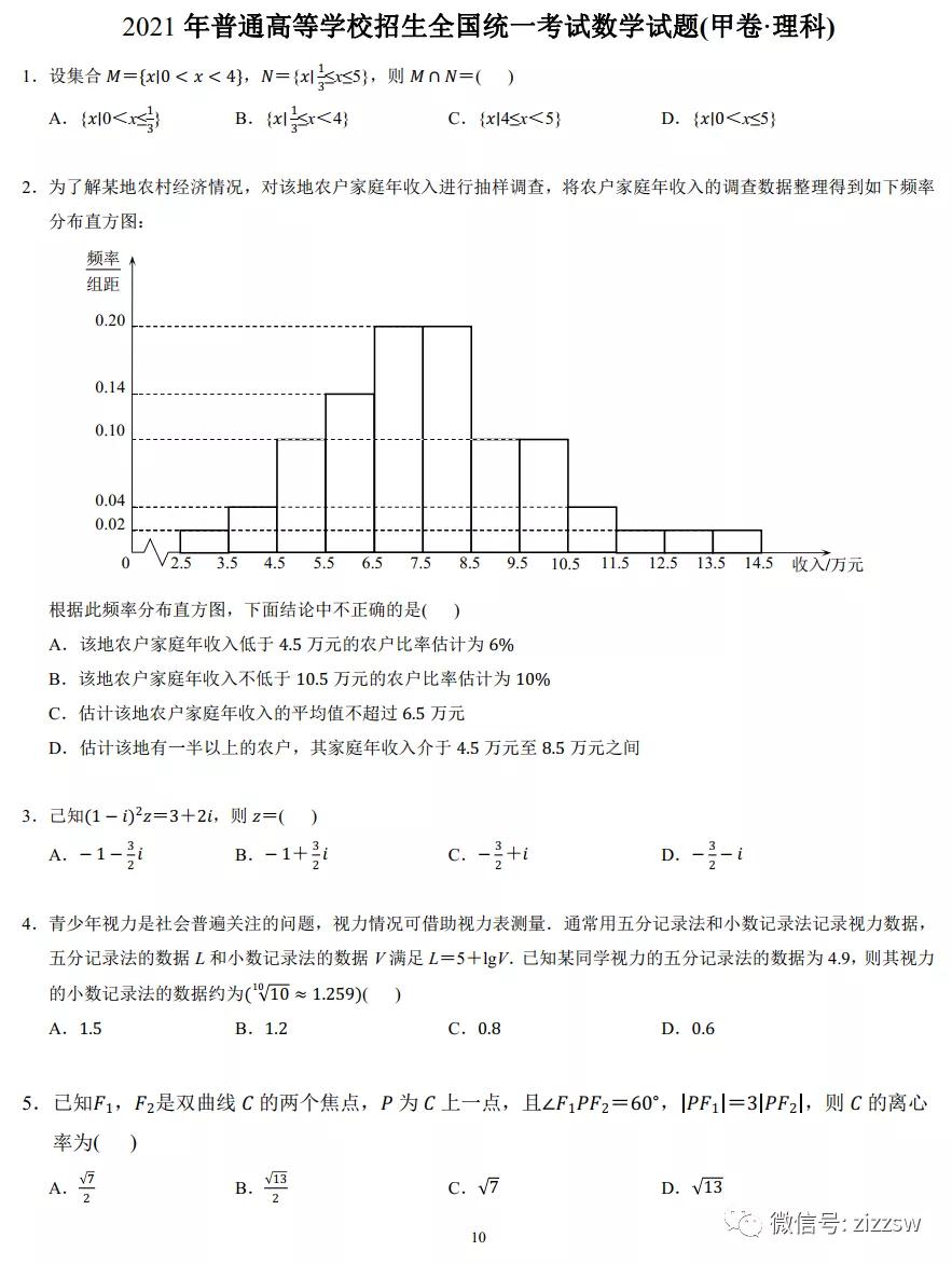 最新出爐，2021高考試卷答案