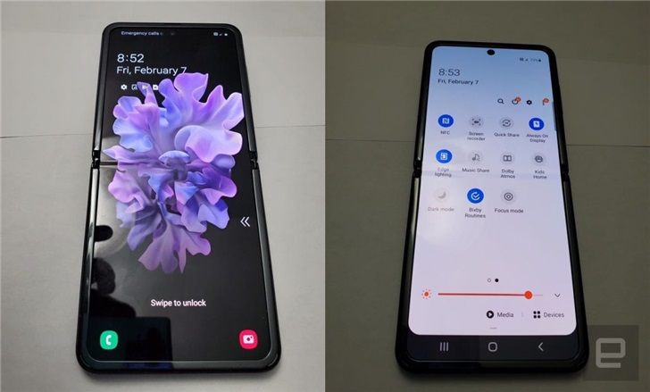 三星Galaxy Z Flip真机图曝出，掀盖式折叠手机你能够买？