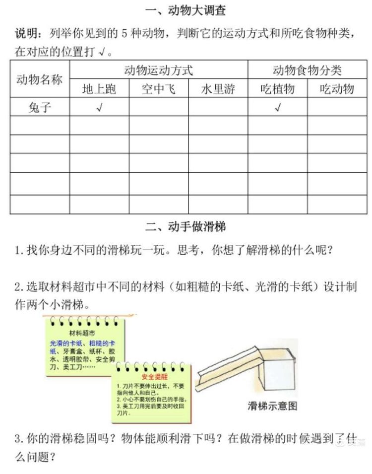 惠济区迎宾路小学一二年级科学暑期作业特写(图1)