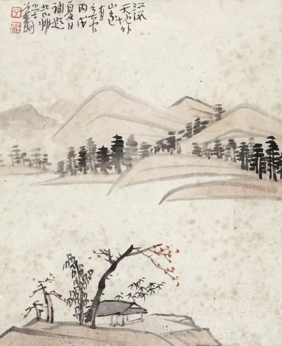「巴蜀画派·观点」陈子庄|山水对景写生,就要大量舍弃