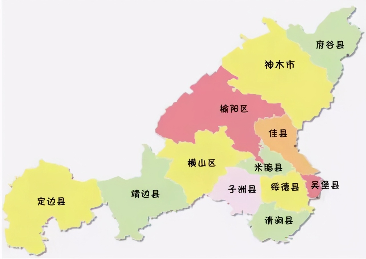 陕西靖边县详细地图图片
